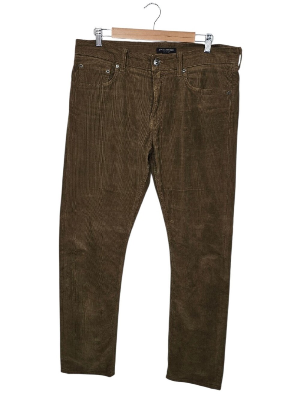 Banana Republic Five Pocket Pima Cotton Corduroy Pants Dark Acorn Men's 34x32